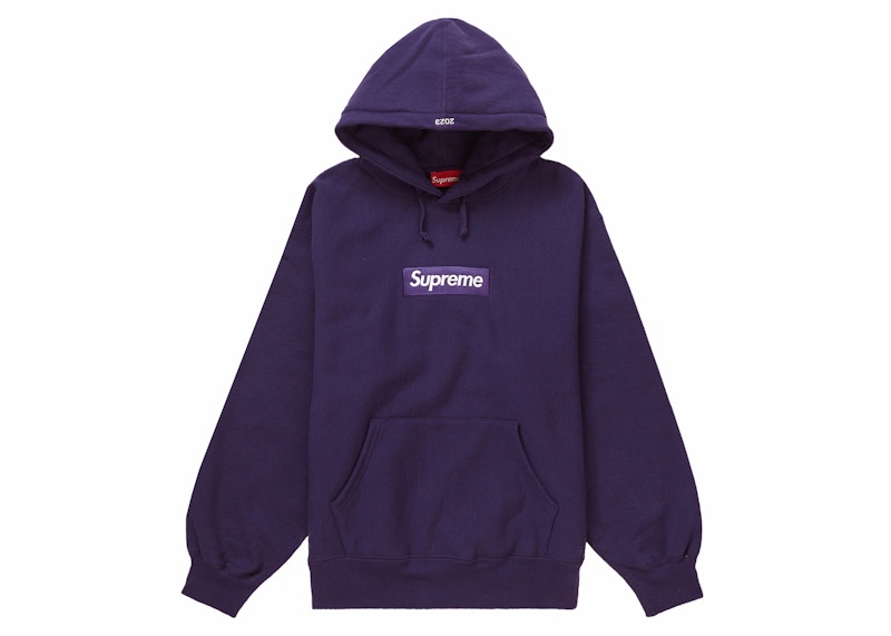 Supreme Box Logo Hooded Sweatshirt (Fw23) Dark Purple