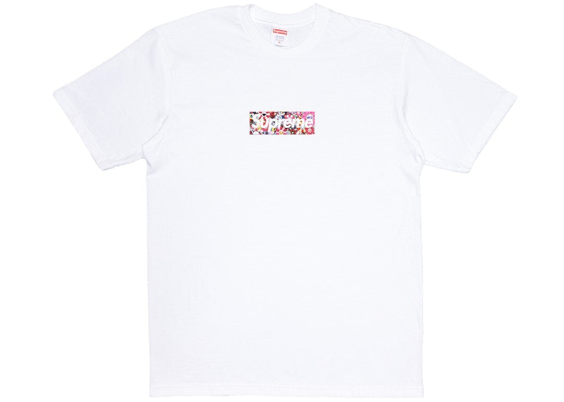 Supreme Takashi Murakami Covid-19 Relief Box Logo Tee White