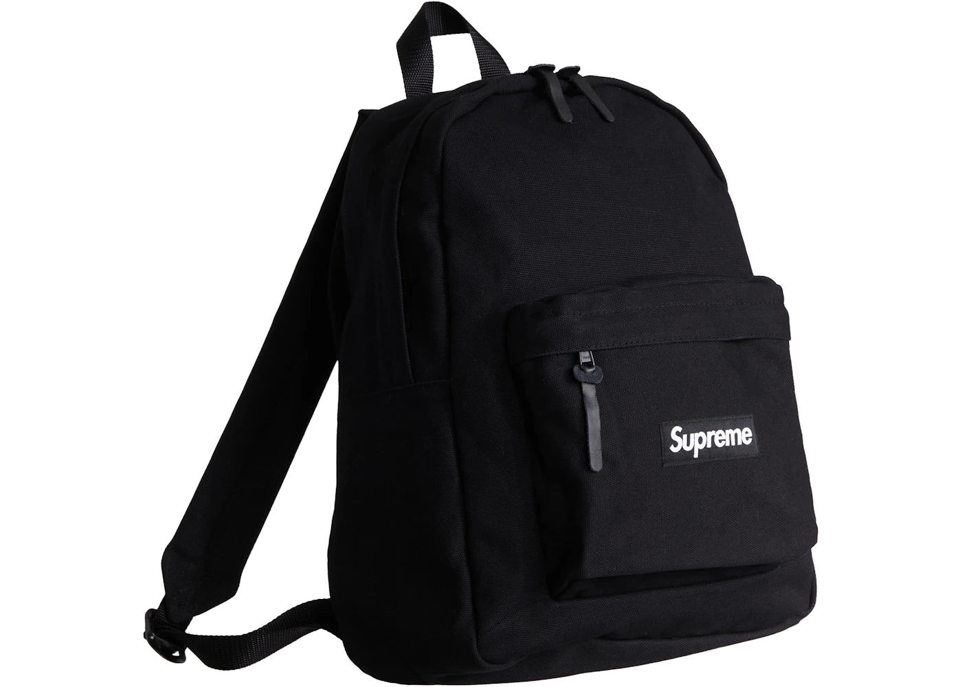 supreme canvas backpack black