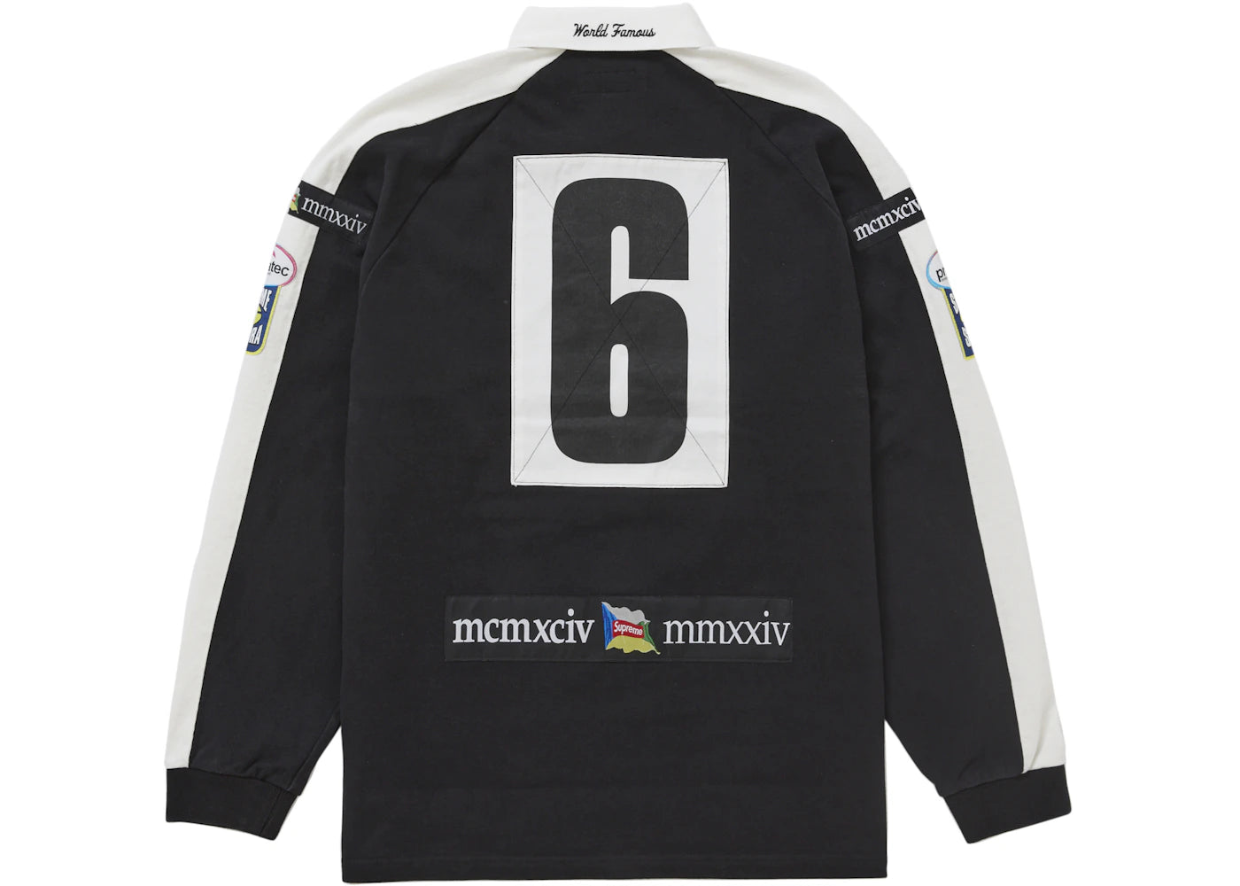 supreme chest stripe rugby black