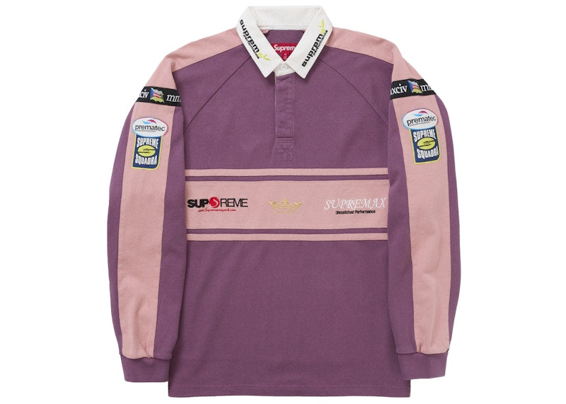 Supreme Chest Stripe Rugby Purple