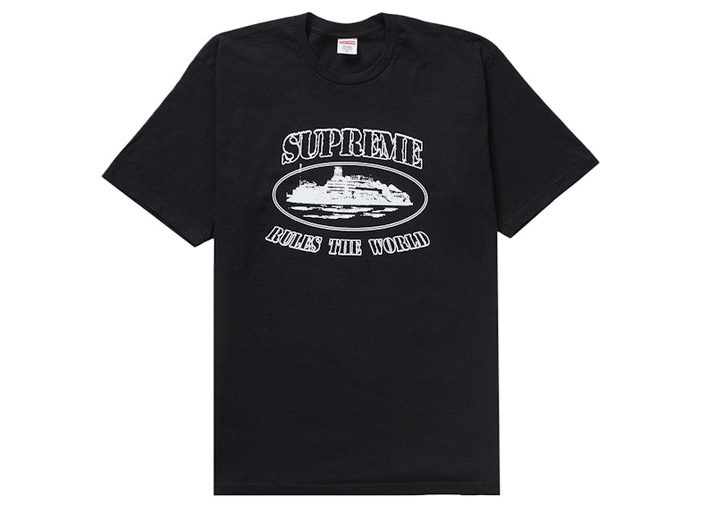 Supreme Corteiz Rules The World Tee Black