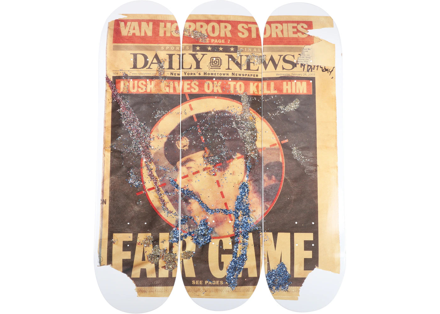 Supreme Dash Snow (Set Of 3) Skateboard Deck Multi