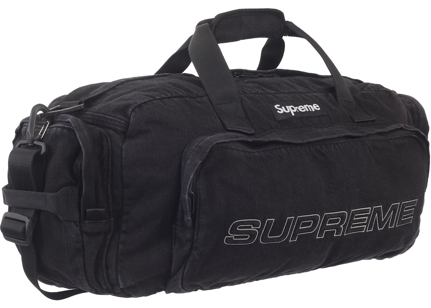 Supreme Denim Duffle Bag Black