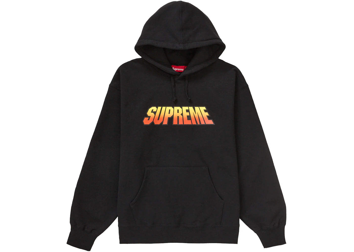 supreme gradient hooded sweatshirt black