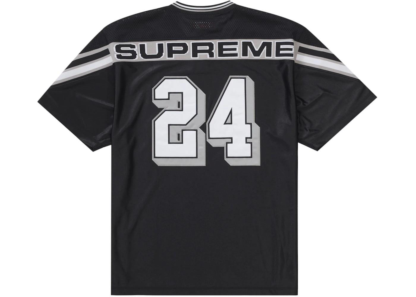 supreme jacquard rib football jersey black