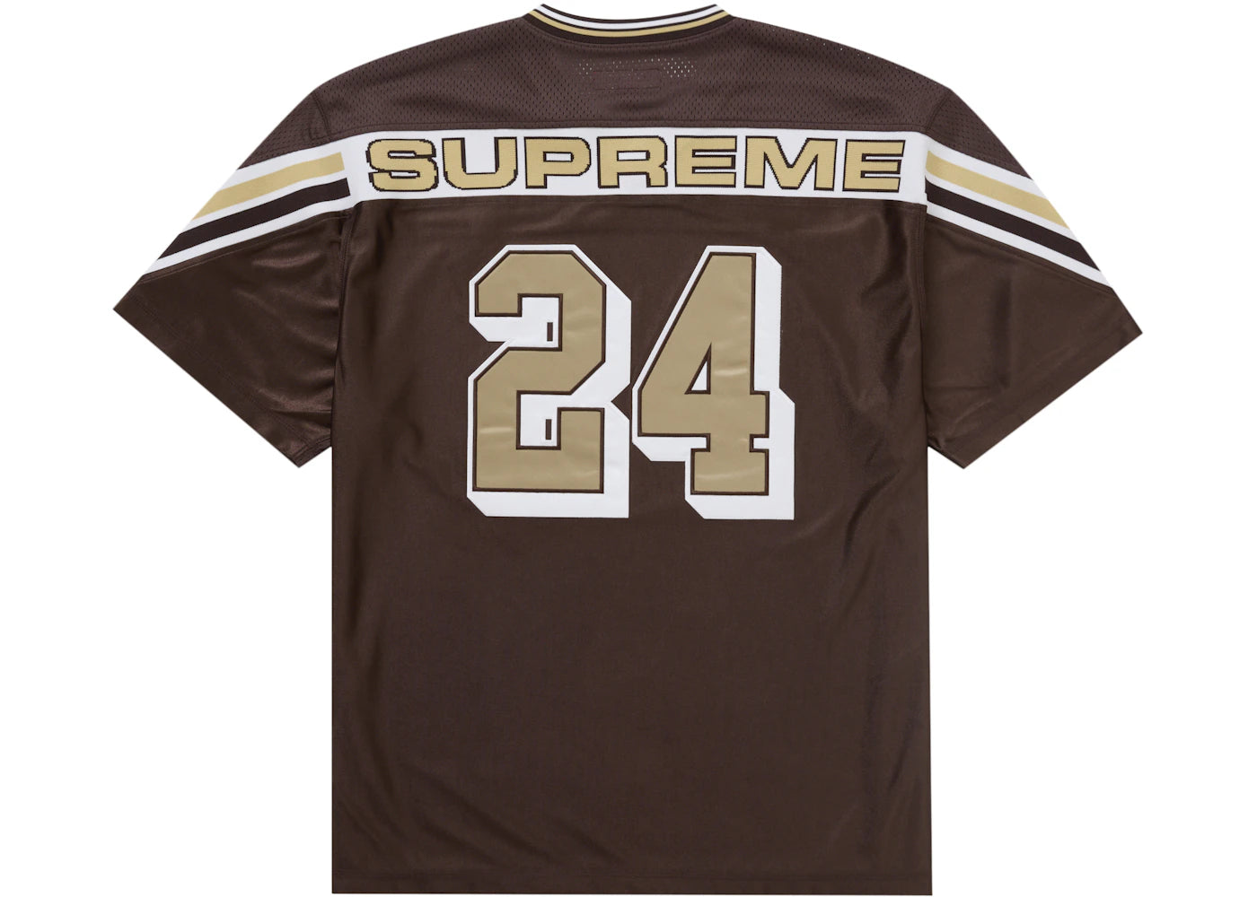 supreme jacquard rib football jersey brown