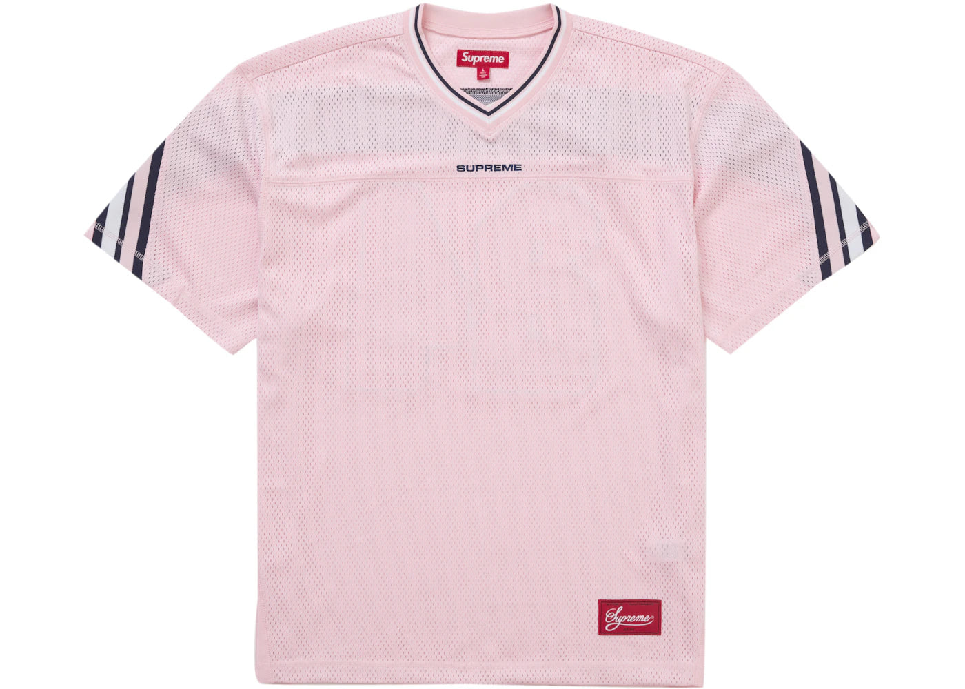 supreme jacquard rib football jersey pink