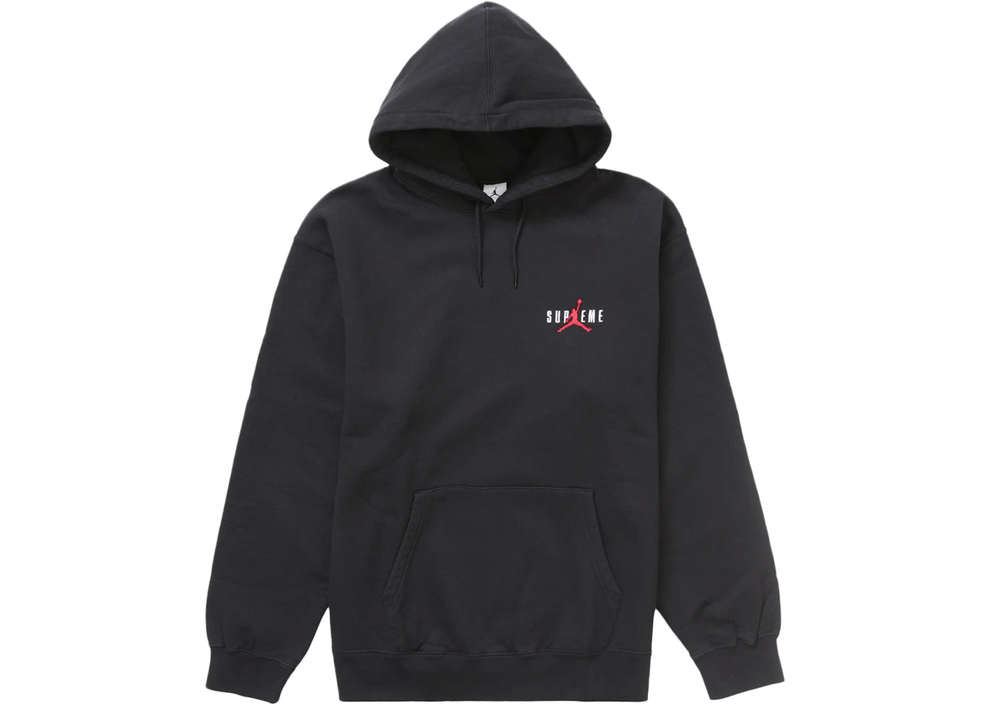 supreme jordan hooded sweatshirt (fw24) black