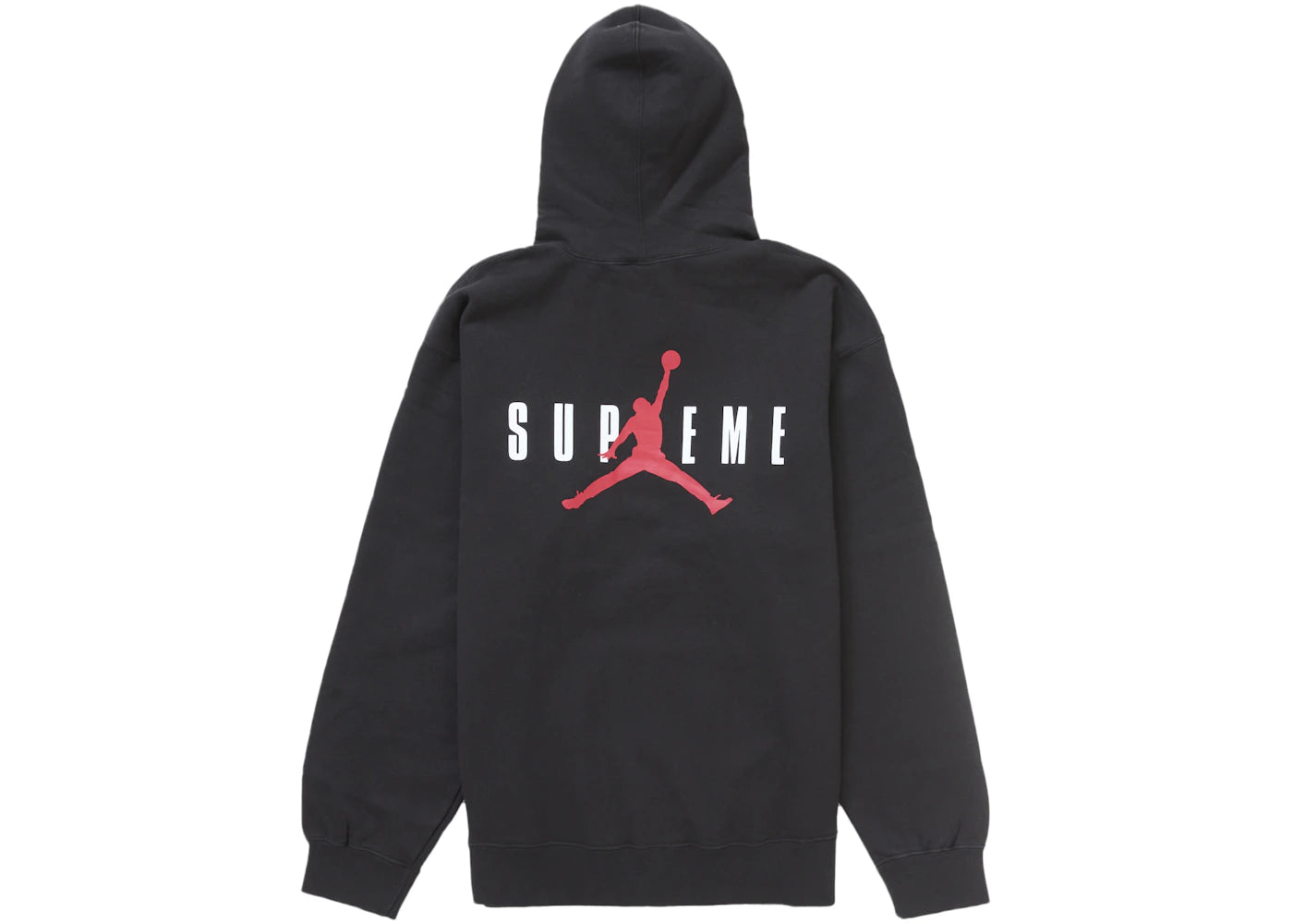 supreme jordan hooded sweatshirt (fw24) black