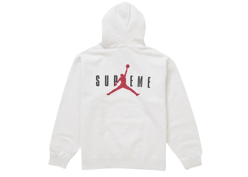 Supreme Jordan Hooded Sweatshirt (Fw24) Ash Grey