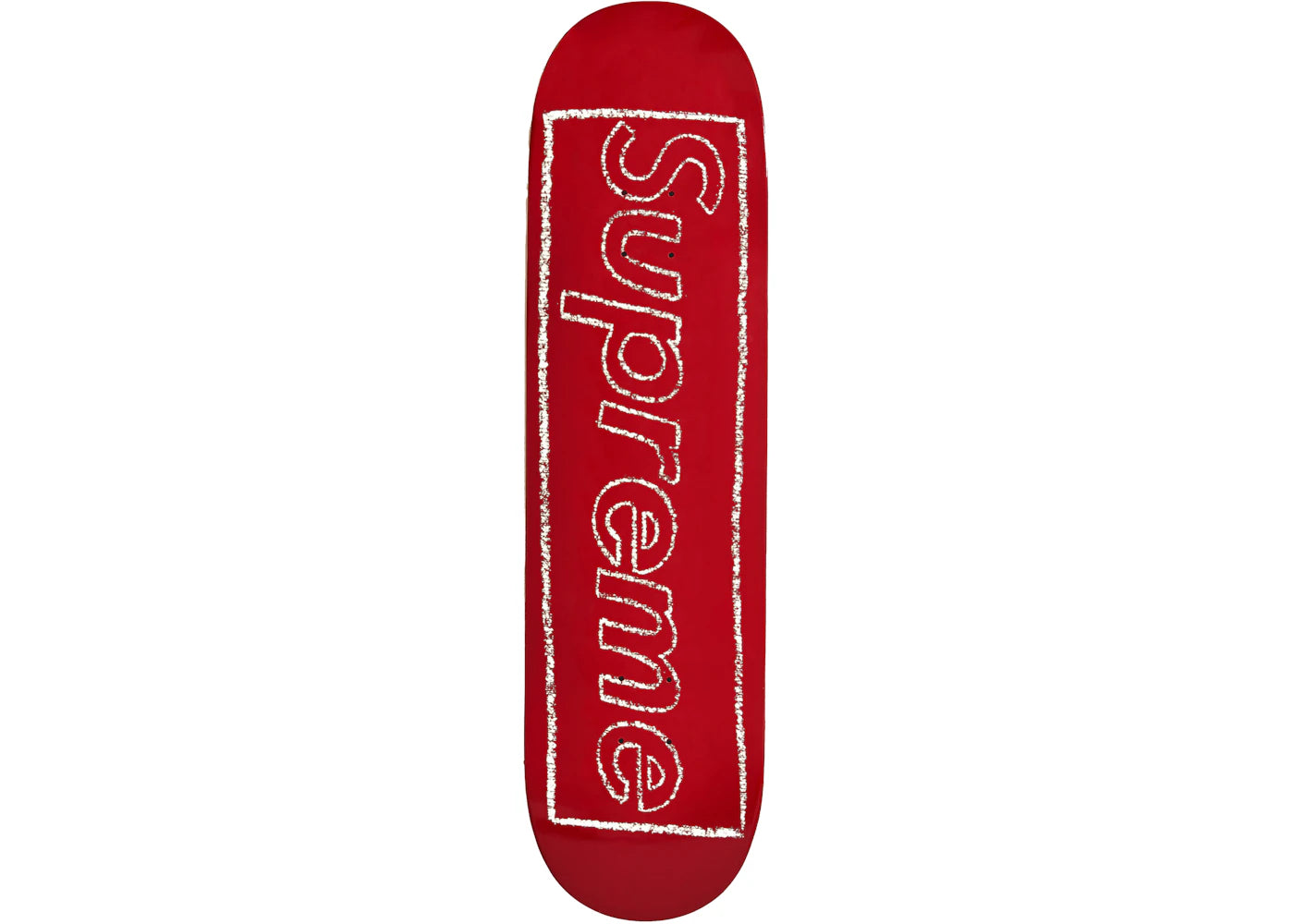 Supreme Kaws Chalk Logo Skateboard Deck Red – Kicks Machine Supreme Kaws Chalk Logo Skateboard Deck Red – Kicks Machine