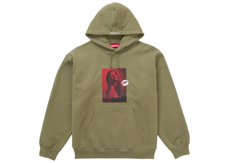 Supreme Kate Moss Hooded Sweatshirt Light Olive
