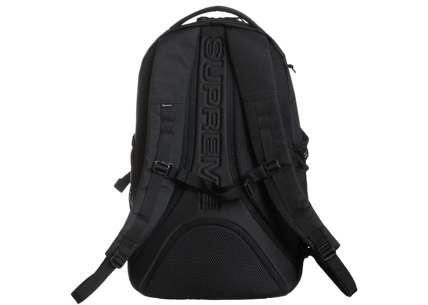 supreme logo backpack black