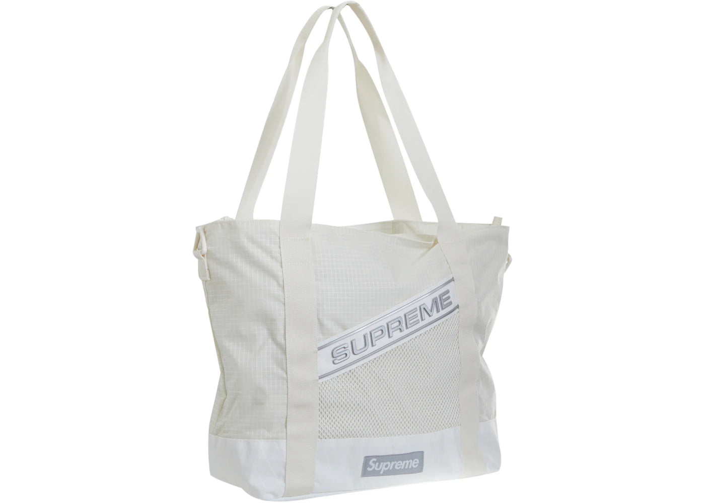 Supreme Logo Tote Bag White