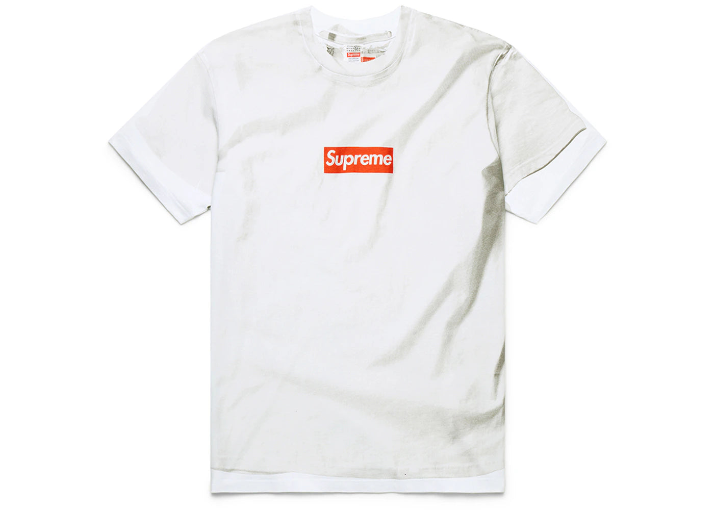 Supreme Mm6 Maison Margiela Box Logo Tee White – Kicks Machine