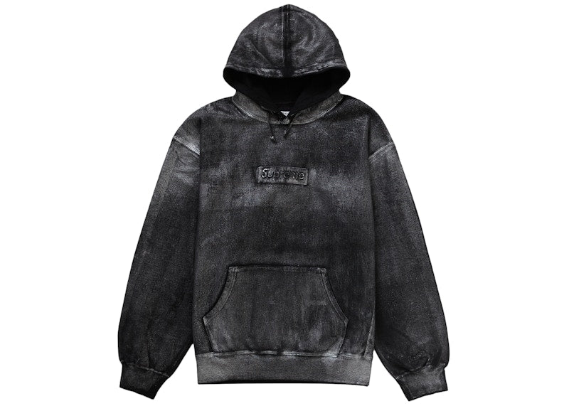 Supreme Mm6 Maison Margiela Foil Box Logo Hooded Sweatshirt Black