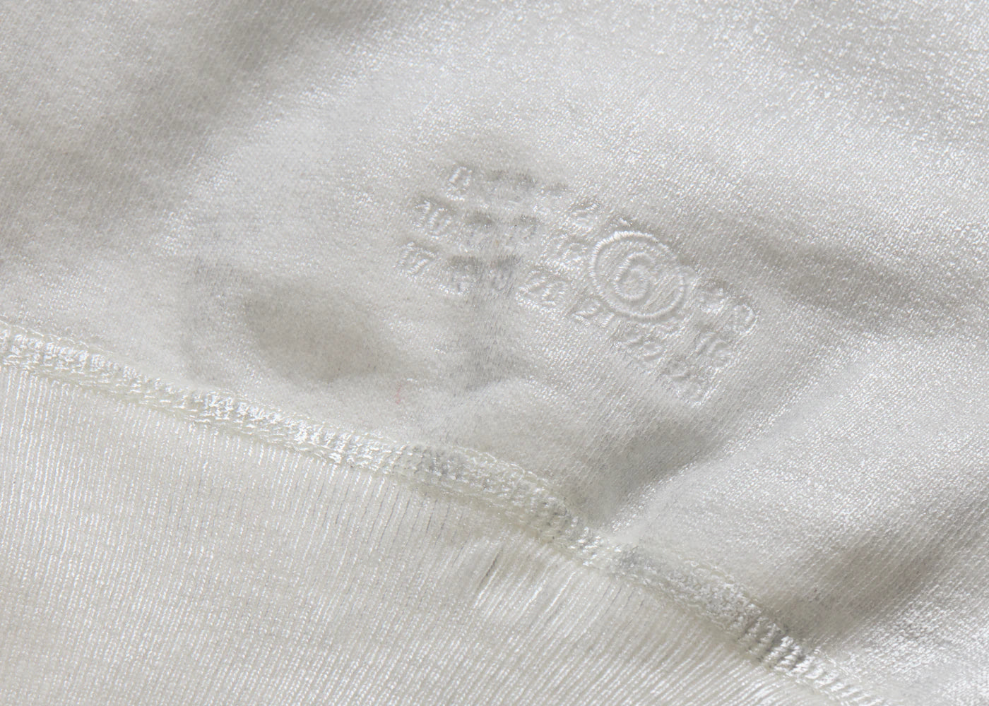 supreme mm6 maison margiela foil box logo hooded sweatshirt white