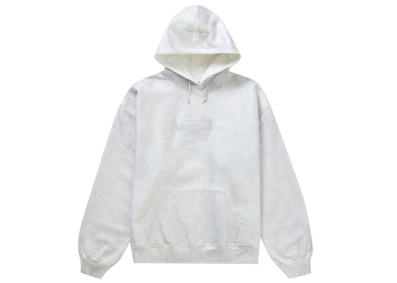Supreme Mm6 Maison Margiela Foil Box Logo Hooded Sweatshirt White