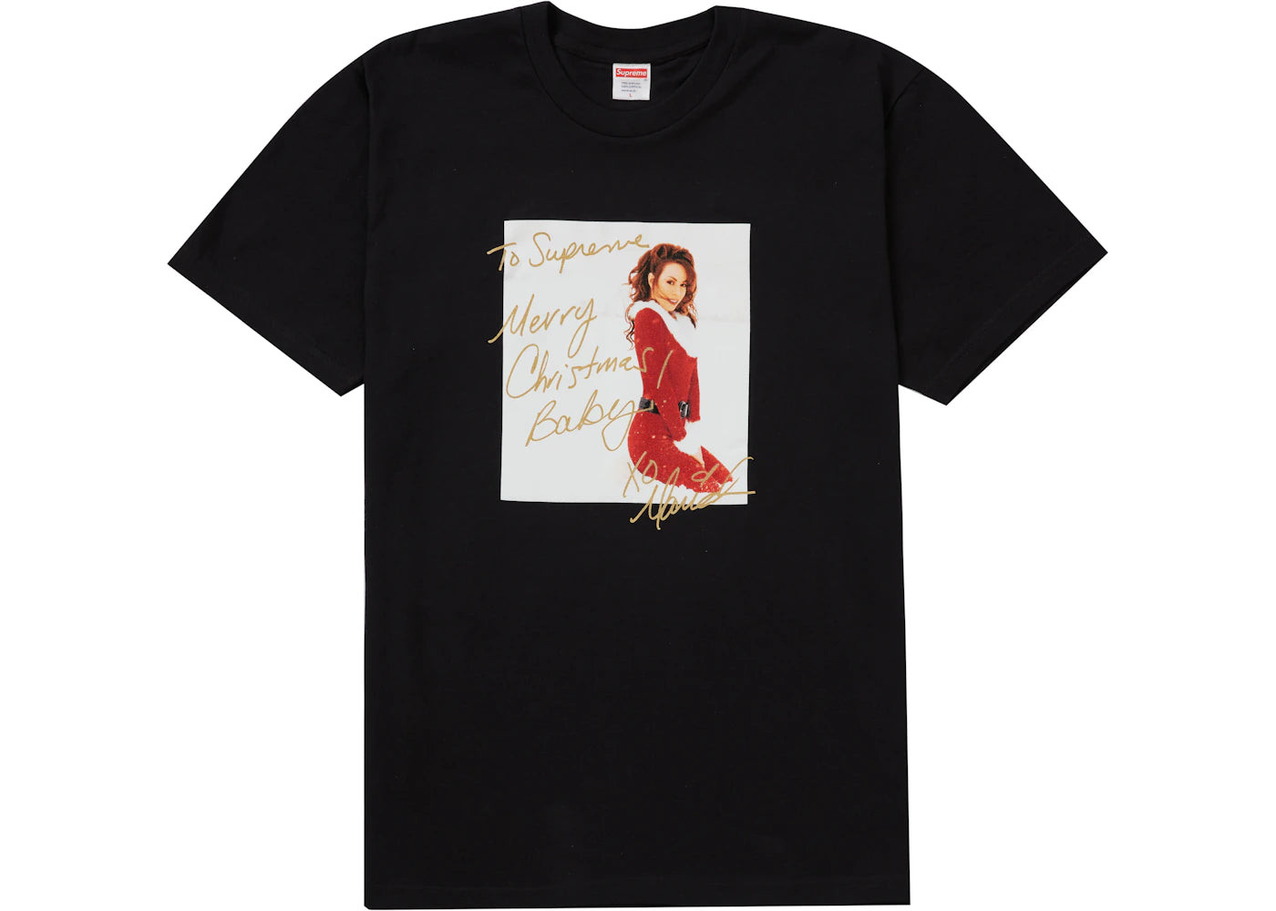 supreme mariah carey tee black