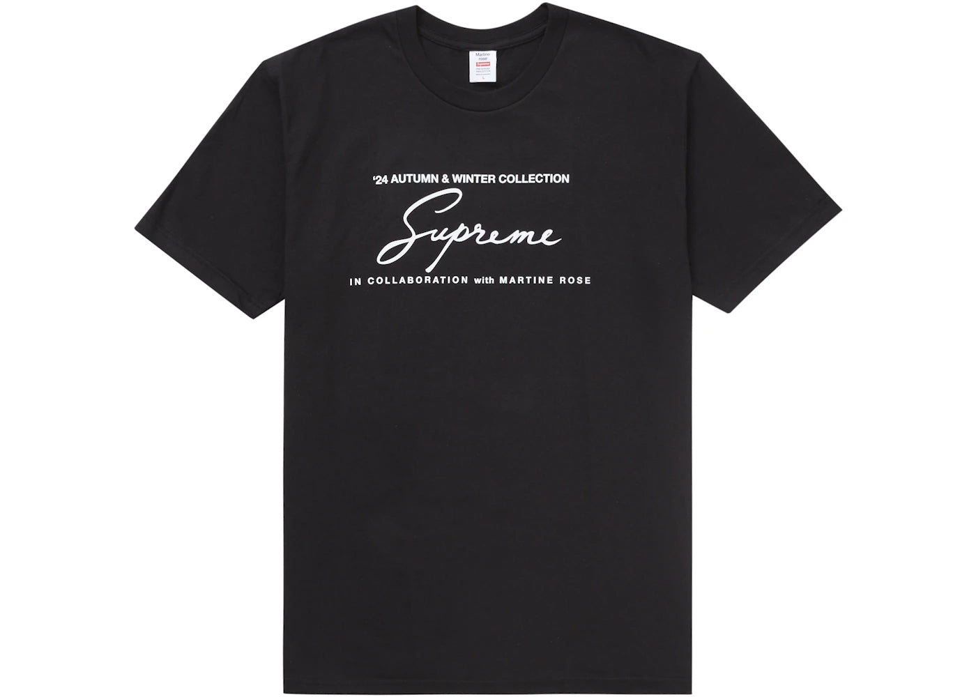 supreme martine rose tee black