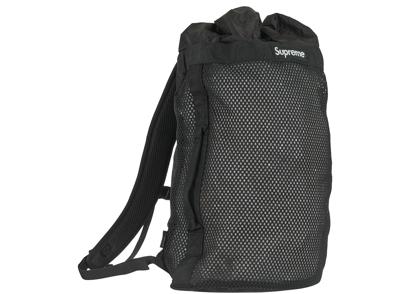 supreme mesh backpack black