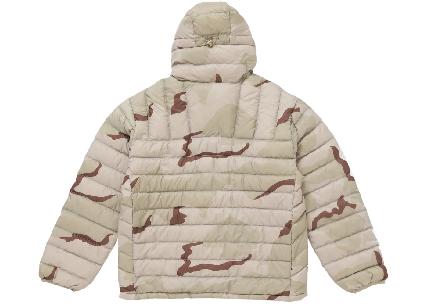 supreme micro down half zip hooded pullover (fw24) desert camo