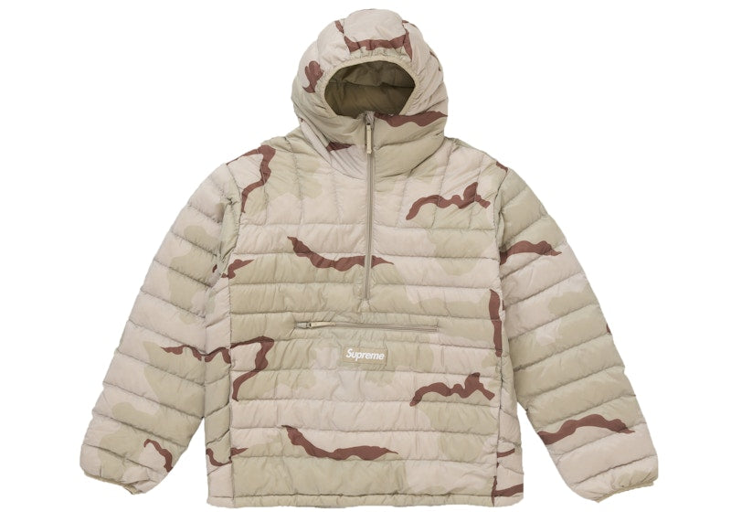 Supreme Micro Down Half Zip Hooded Pullover (Fw24) Desert Camo