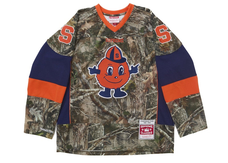 Supreme Mitchell & Ness Ncaa Hockey Jersey Woodland Camo