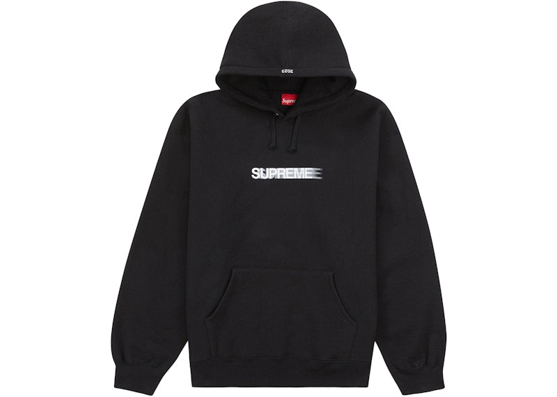 Supreme Motion Logo Hooded Sweatshirt (Ss23) Black