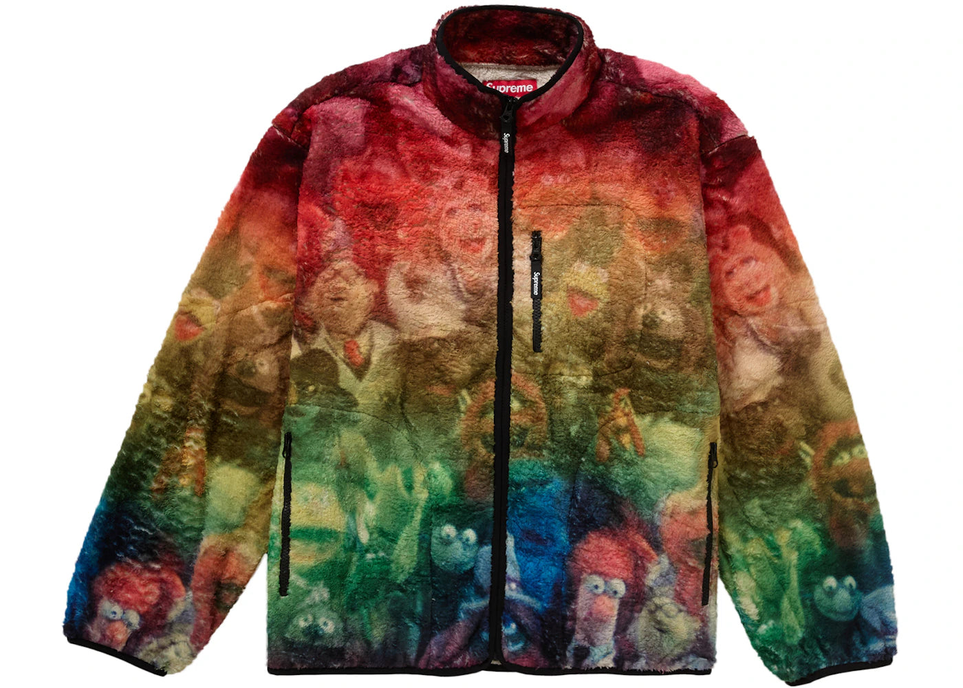 supreme muppets fleece jacket multicolor