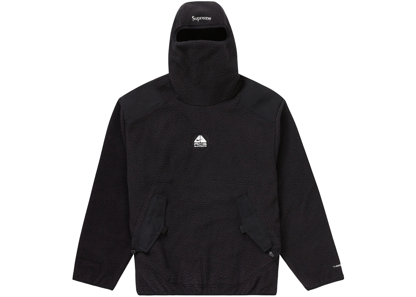 supreme nike acg fleece pullover black