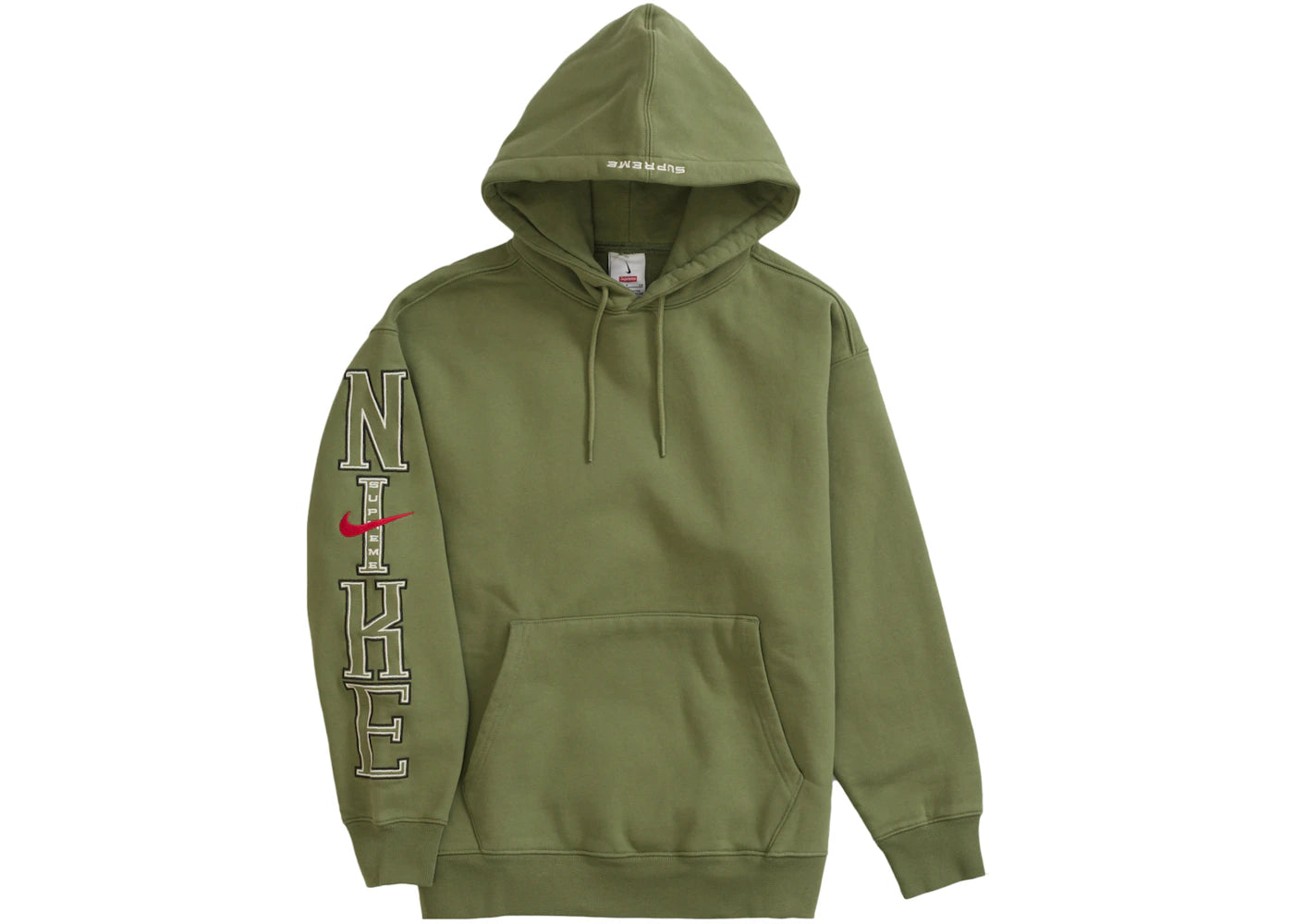 supreme nike hooded sweatshirt olive