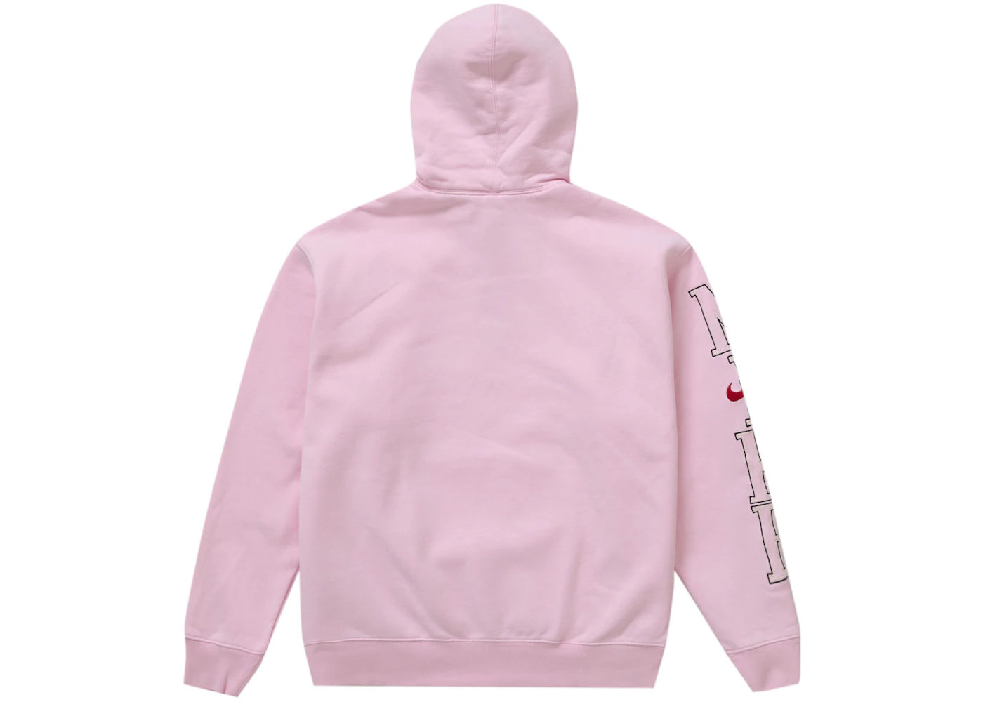 supreme nike hooded sweatshirt light pink