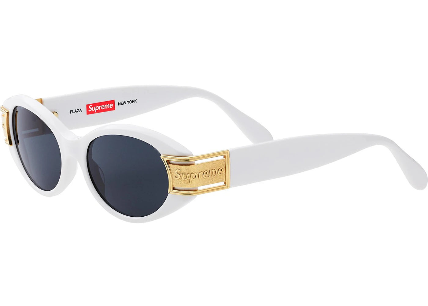 Supreme Plaza Sunglasses White