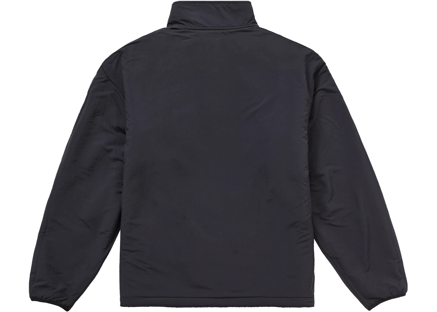 supreme polartec shearling reversible pullover (fw24) black