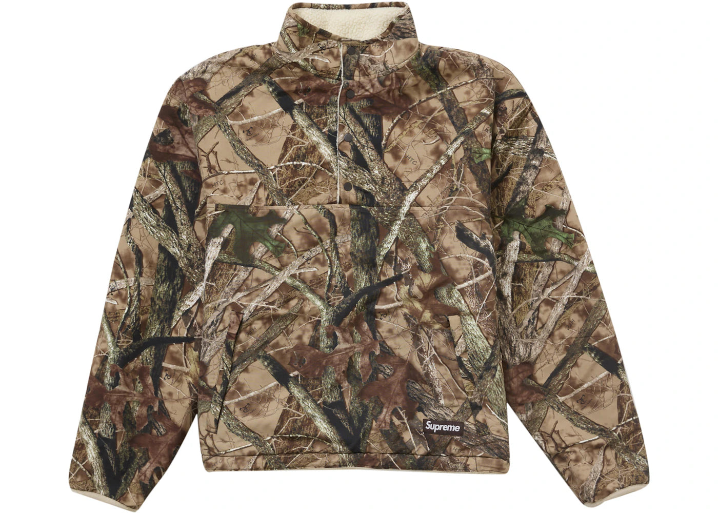 Supreme Polartec Shearling Reversible Pullover (Fw24) Truetimber 