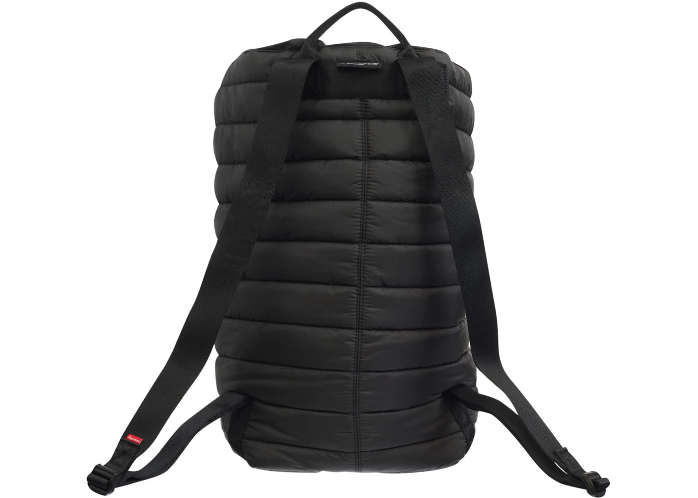 supreme puffer backpack black