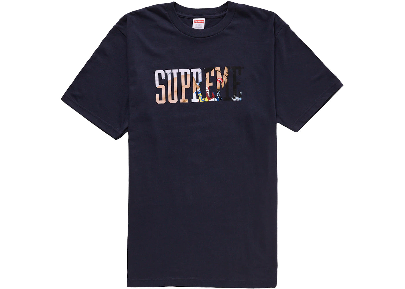 supreme tera patrick collegiate tee navy