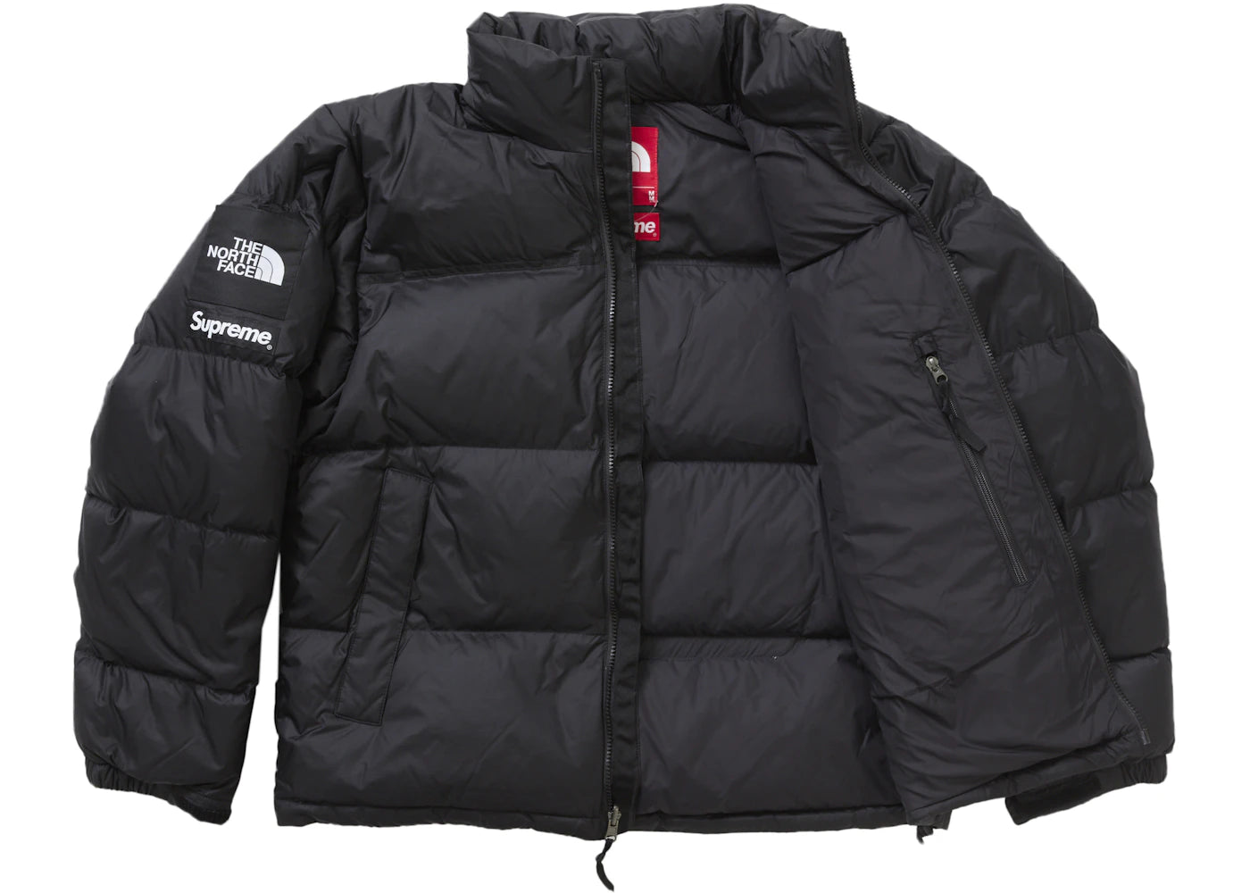 supreme the north face nuptse jacket black