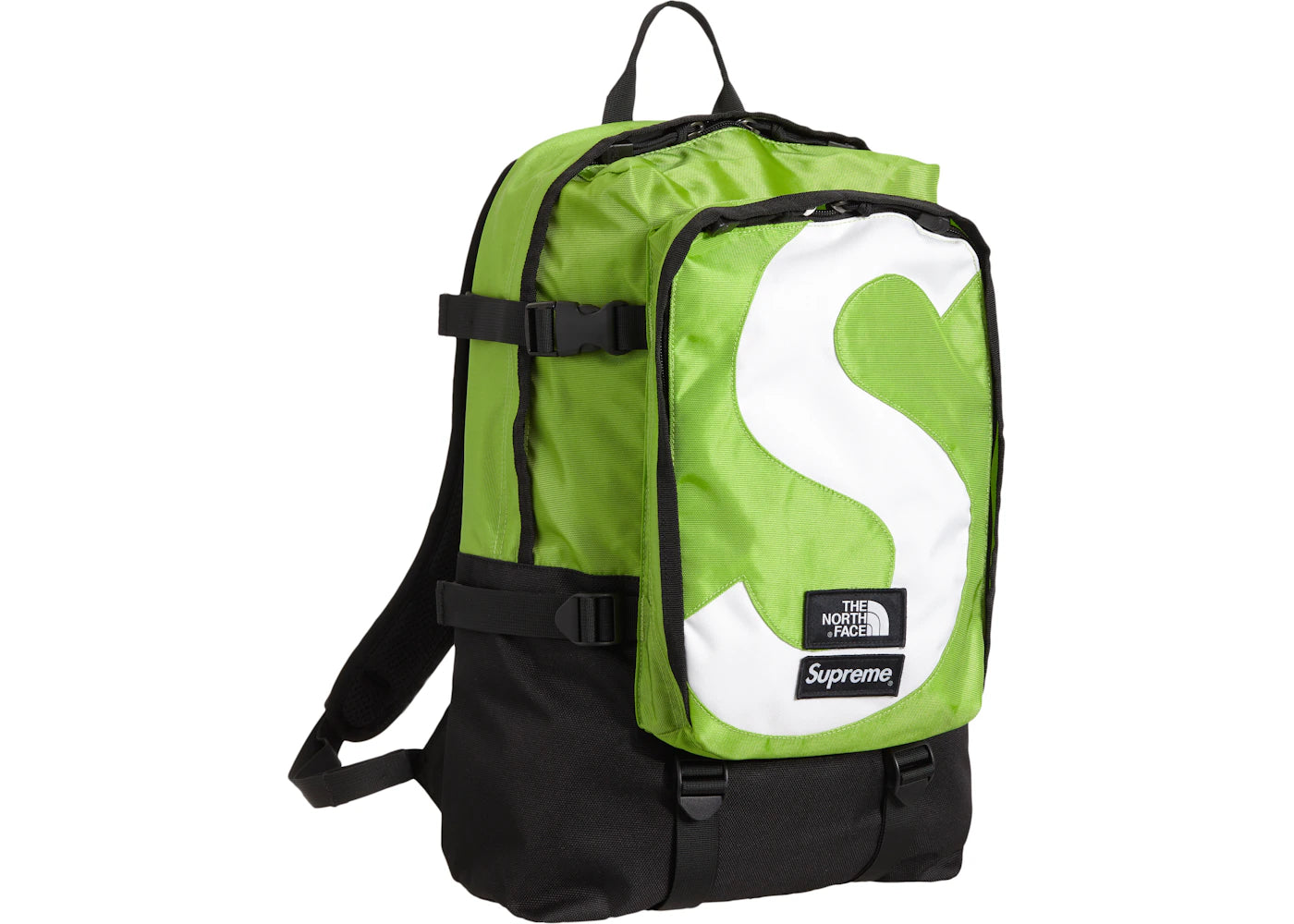 supreme the north face s logo expedition backpack lime
