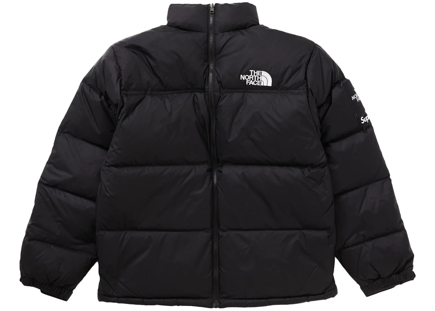 supreme the north face split nuptse jacket black