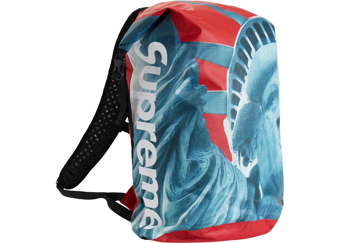 supreme the north face statue of liberty waterproof backpack red
