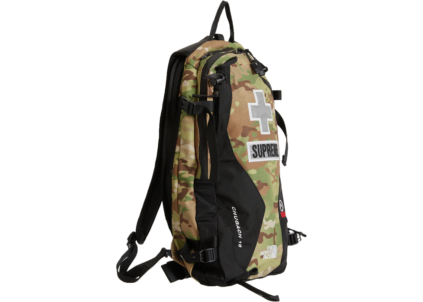 supreme the north face summit series rescue chugach 16 backpack multi camo