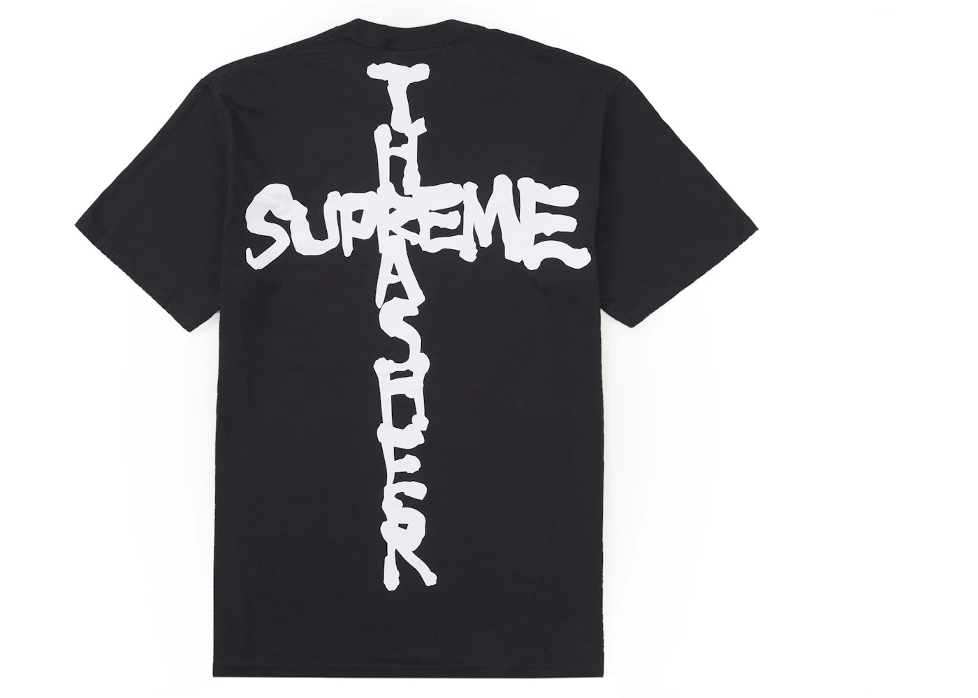 supreme thrasher cross tee black