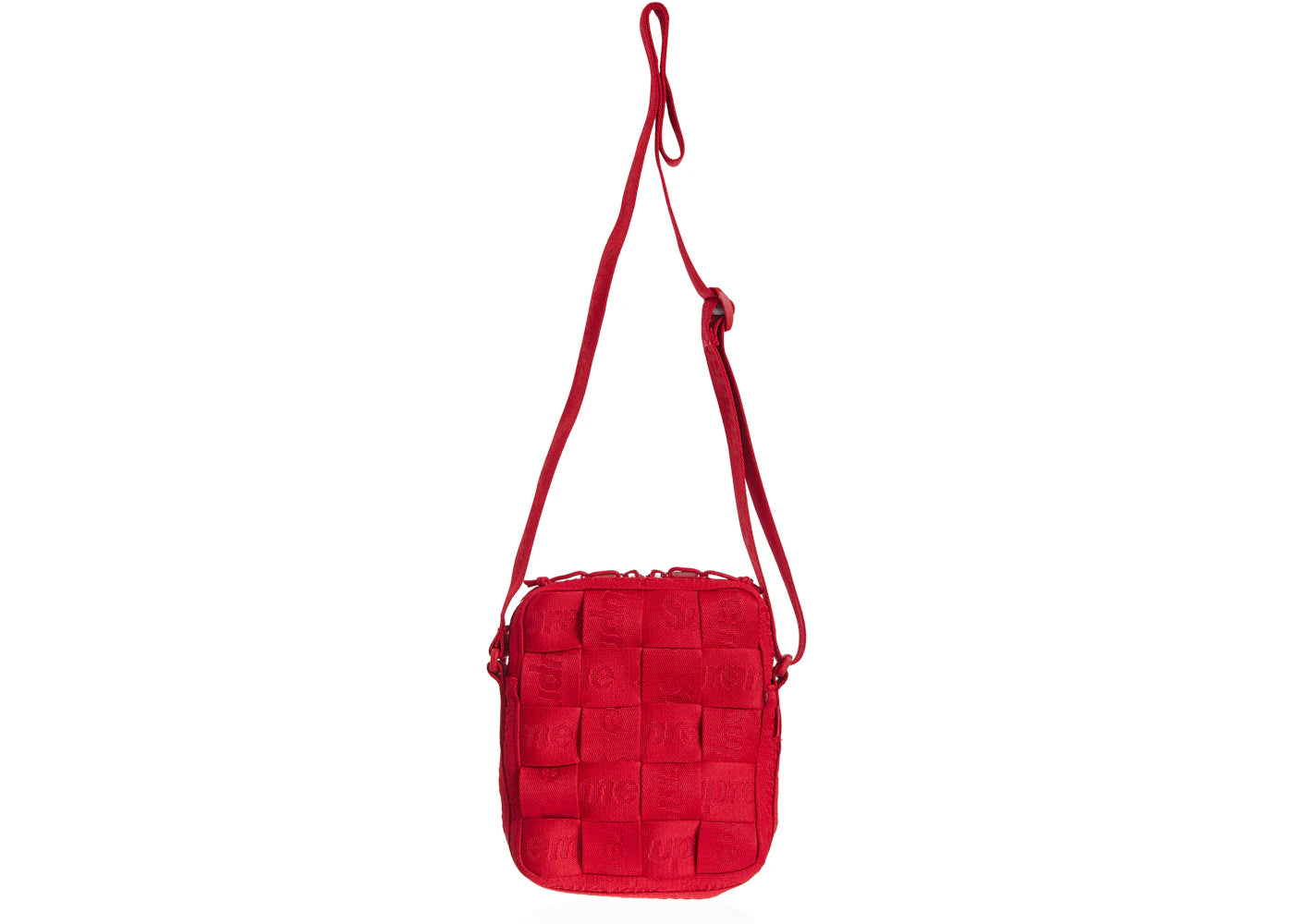 Supreme Woven Shoulder Bag Red