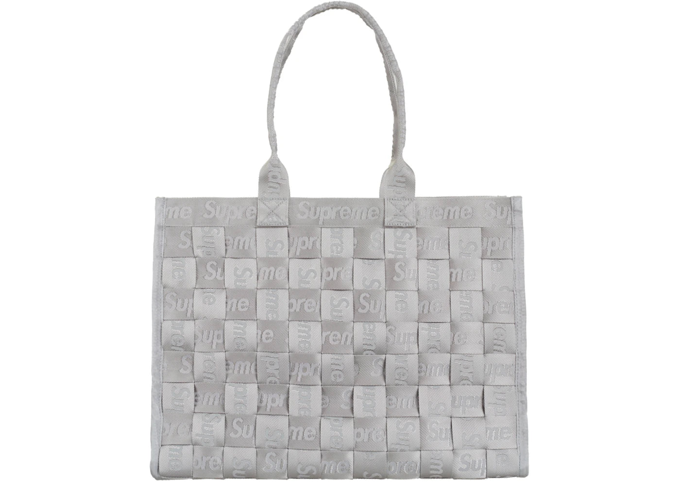 Supreme Woven Tote Grey