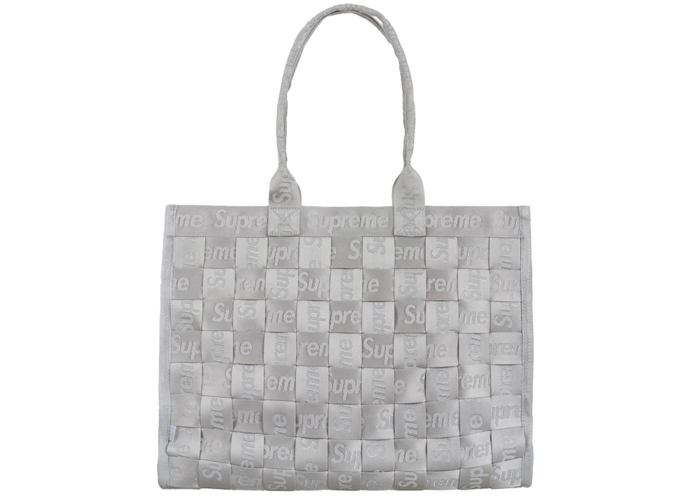 Supreme Woven Tote Grey