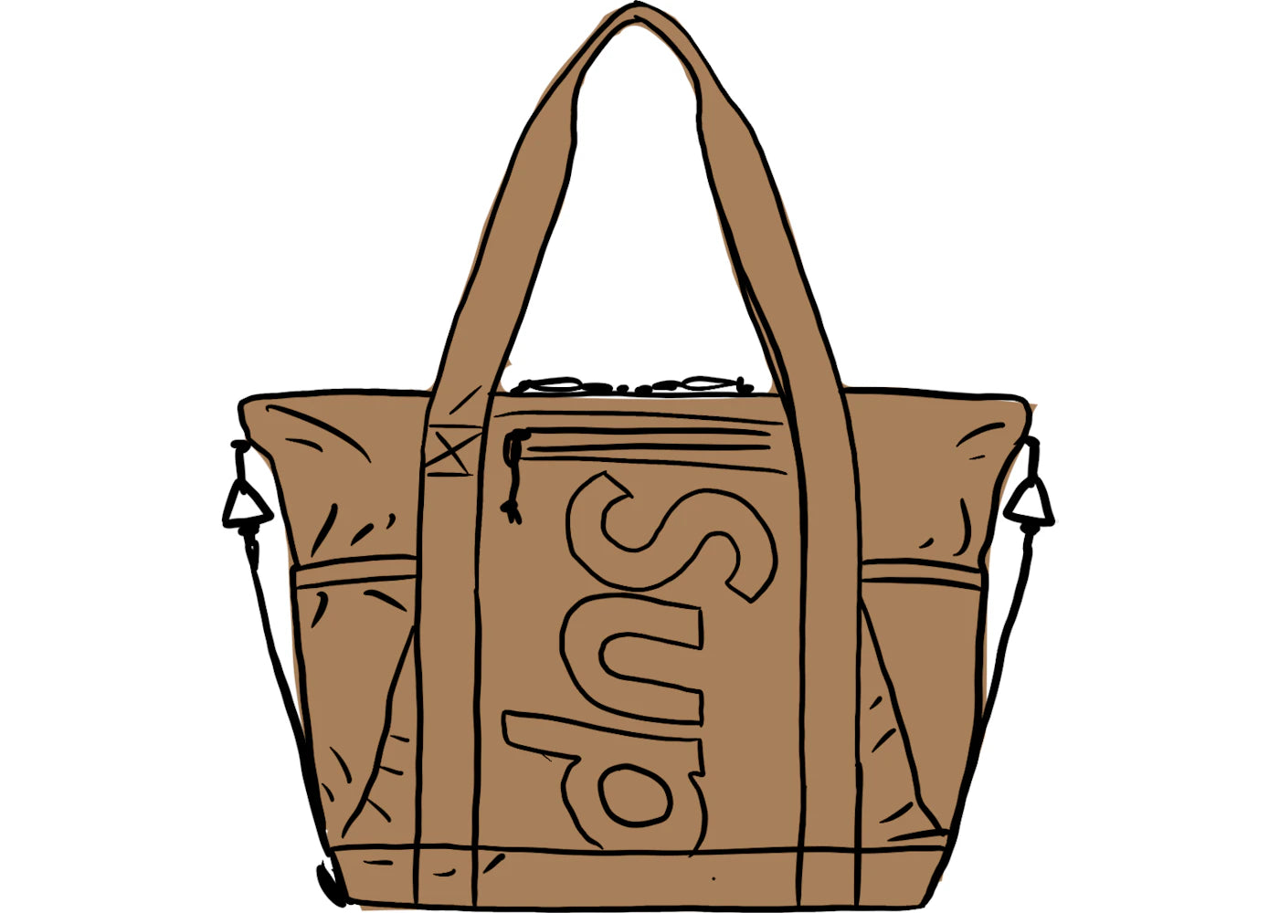 Supreme Zip Tote (Ss21) Tan