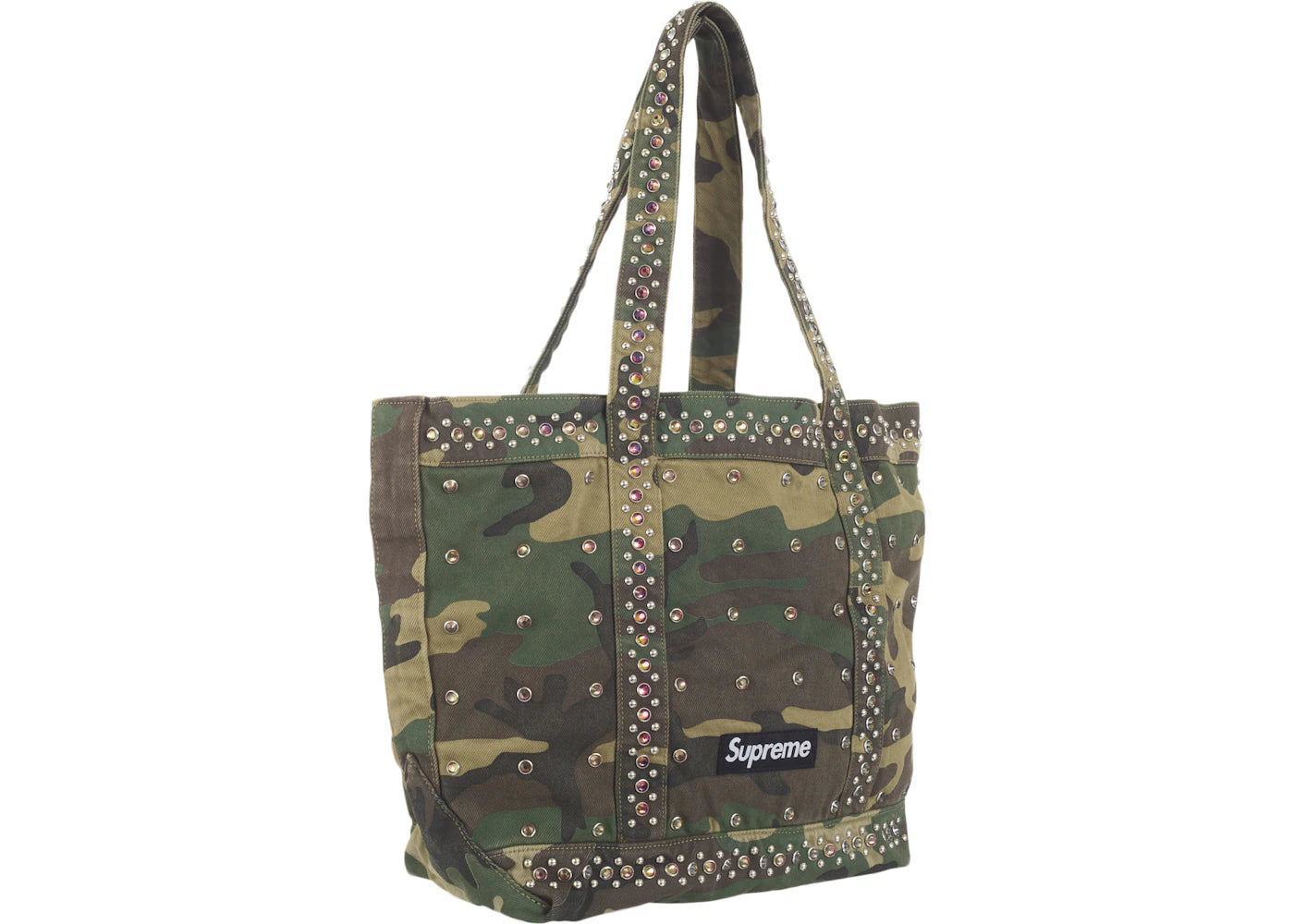 Supreme B.B. Simon Denim Tote Bag Woodland Camo
